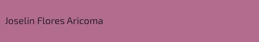 Joselin Flores Aricoma